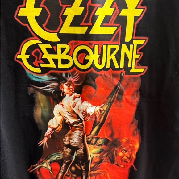 Ozzy Osbourne Black Graphic T-Shirt Medium - Picture 3 of 5